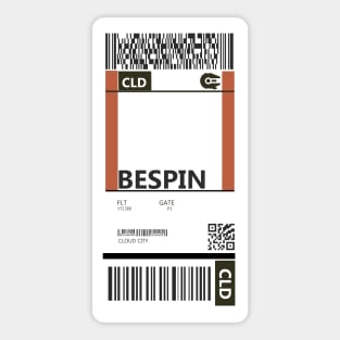 Bespin Boarding Pass Sticker